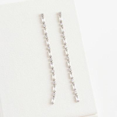 Women's Tennis Chain Cubic Party Dress Earrings