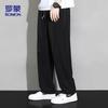 ROMON Men's Ice Silk Loose Straight Casual Pants