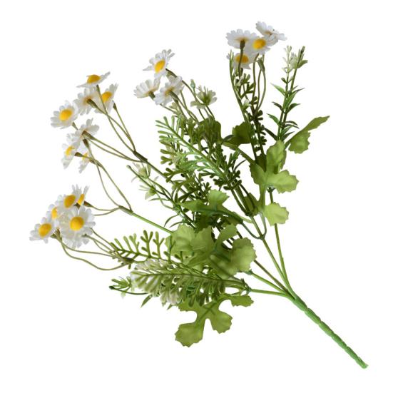 Künstlicher Frühlings-Wildblumenstrauß Realistische Fake-Seidenblume mit Stiel Zuhause Party Faux