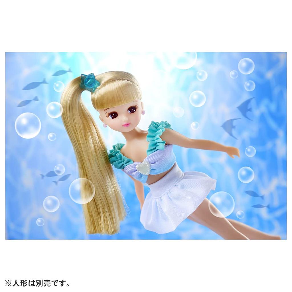 Takara Tomy Dress Mermaid Dress Swimsuit Set Licca-chan LW-13 &