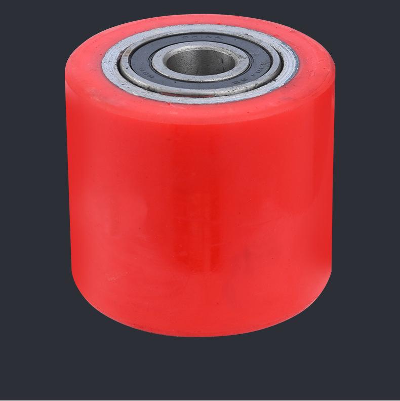 Silent Heavy Duty PU Forklift Wheel with Iron Core for Hand Pallet Trucks