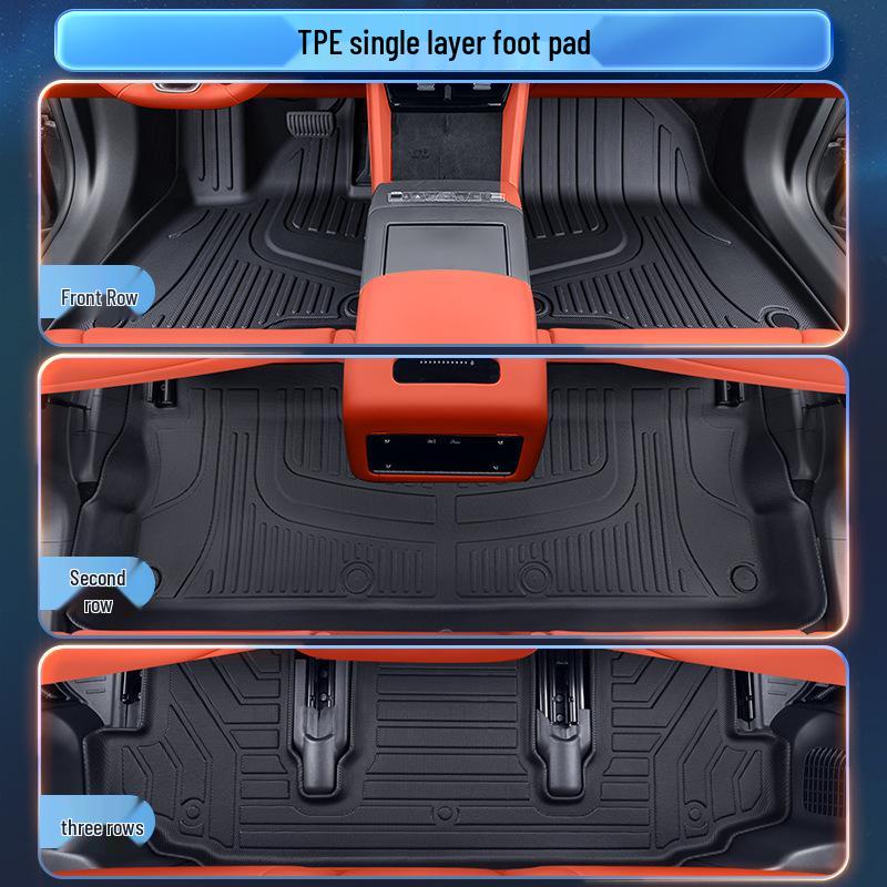 BYD Tang L 2025 Floor Mats TPE Interior Accessories