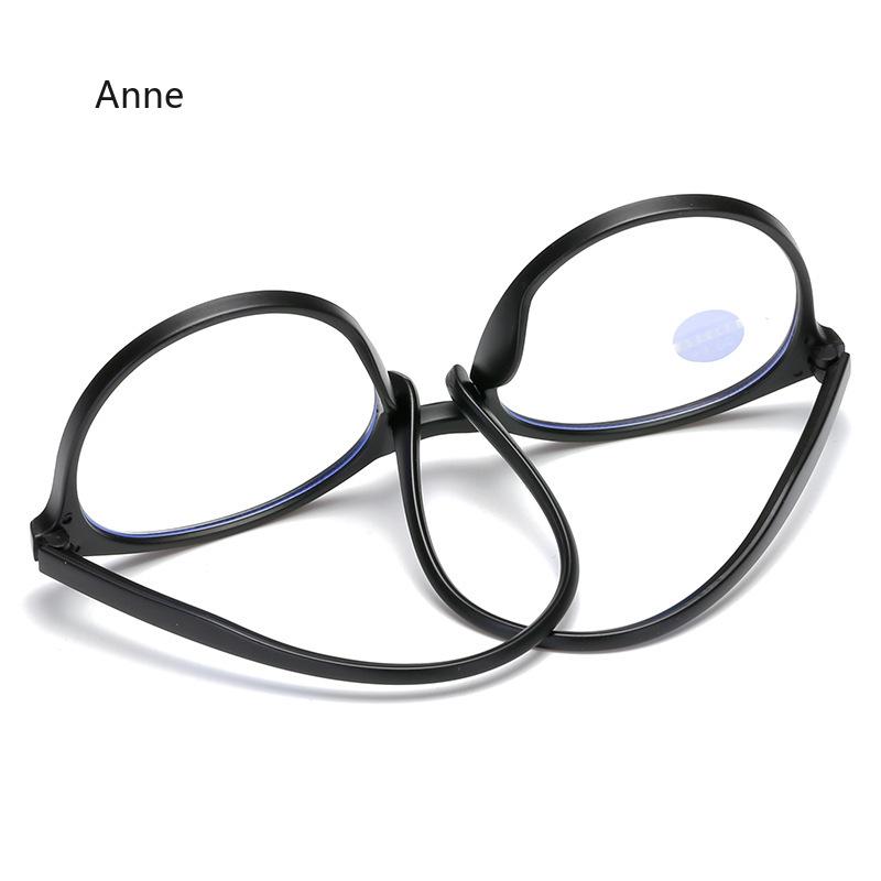 Diopters +1+1.5+2+2.5+3+3.5+4 Women Men Round Reading Glasses Fashion Ultra-light Anti Blue Light Presbyopia Eyeglasses