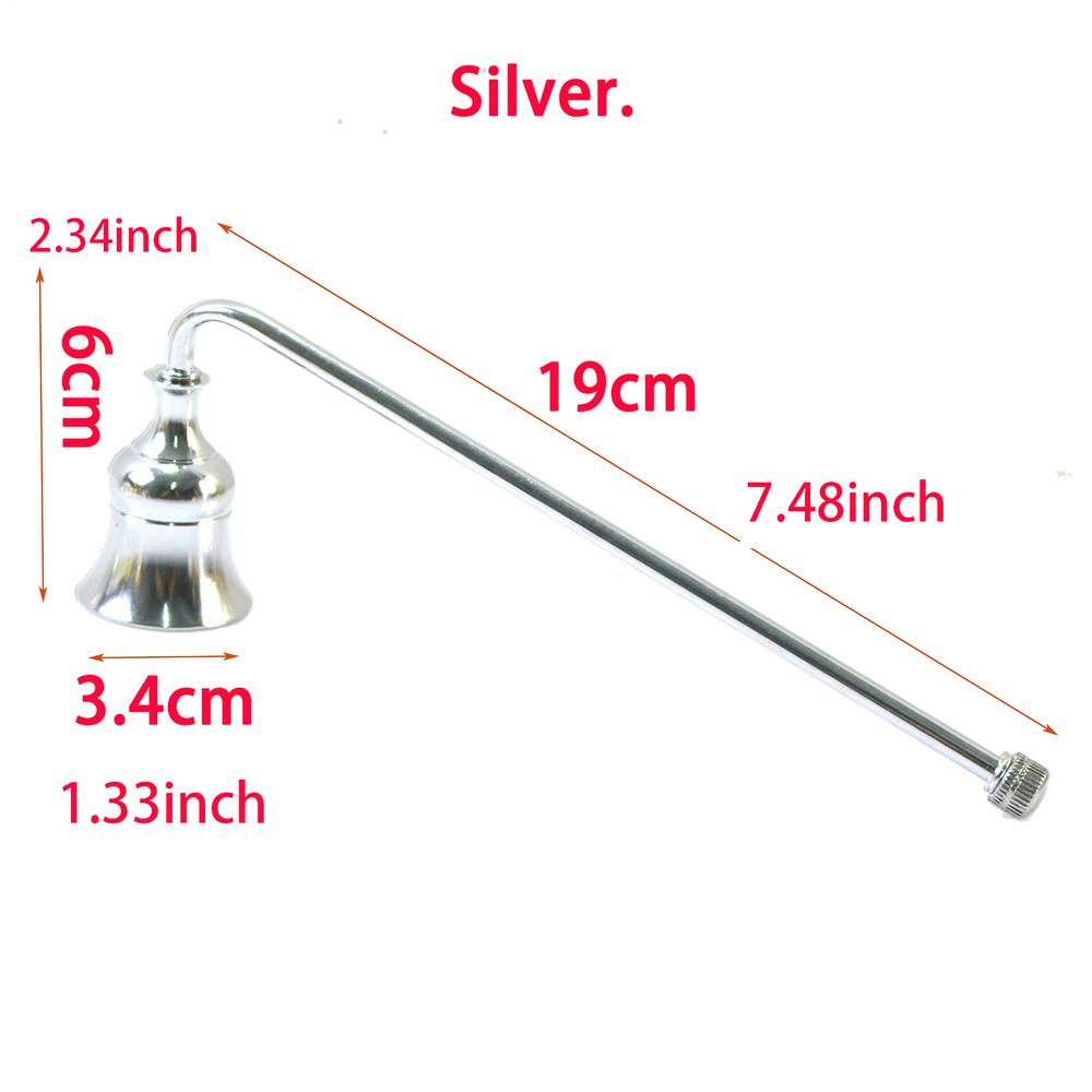 1pc Candle Snuffer Bell shape iron Vintage Candle Wick Extinguisher put out flame Home Gold Silver Candle Put Out Tool