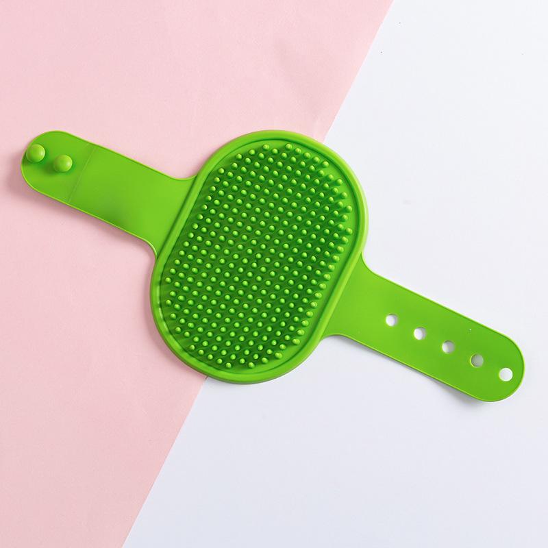 Силиконовая перчатка для ухода за домашними животными: Регулируемая чесалка от зуда и массажная щетка для собак и кошек