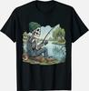 Angling Bone Figure Humorous Halloween T‑Shirt SIZE S‑5XL