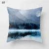Luxury Home Decor Pillow Cover Living Room Sofa Cushion Cover Mountain Forest Pattern Cushion Cover