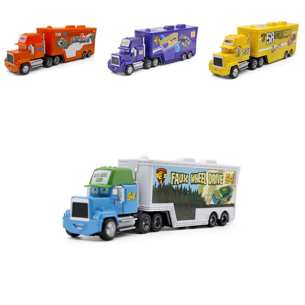 Colorful Cars Mack Lightning Mcqueen King Jackson Storm Racer Truck Toy For Kids