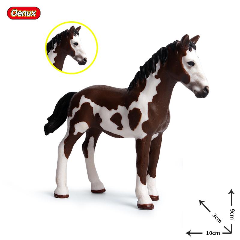 Oenux Lesní divoká zvířata Los Had Zebra Krokodýl Páv Kůň Model Akční figurka Figurky Miniaturní sbírka Dětská hračka
