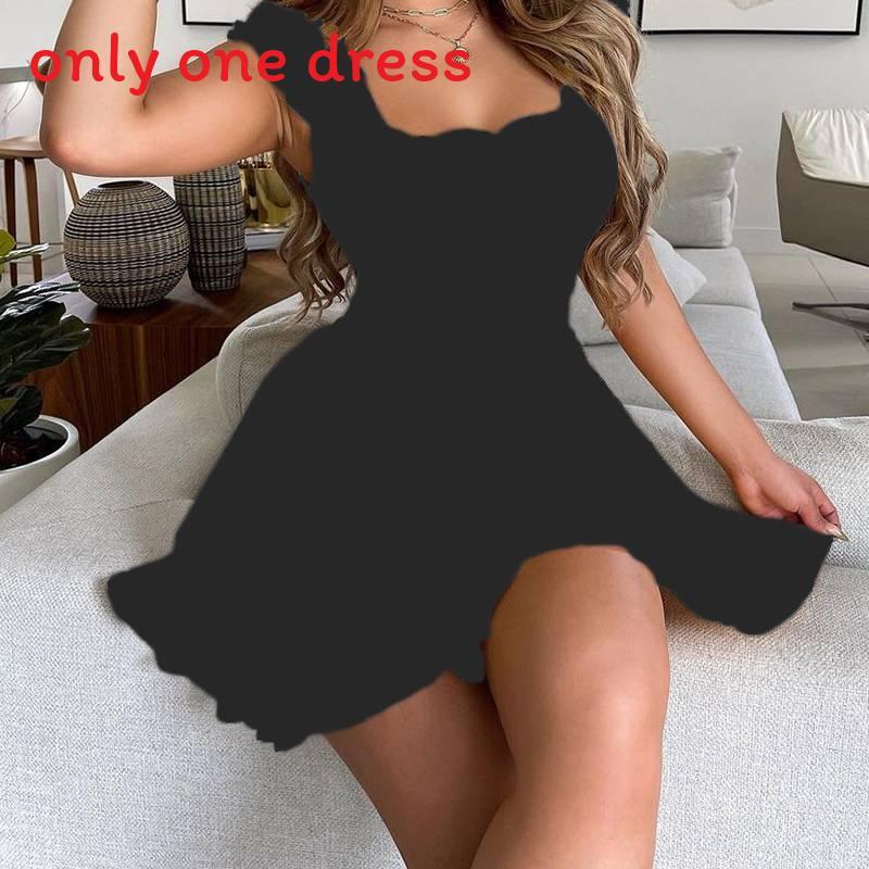 Urban Style Sleeveless Polyester Collage Womens Summer Dress With Pleated Skirt For Casual Wear