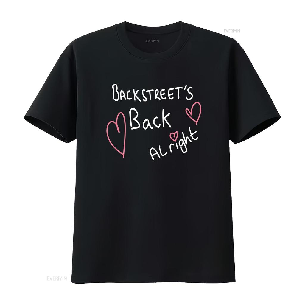 BackstreetS Back Alright T Shirt Backstreet Boys Uk Tour 2024 Fashion Vintage Washed Fashion Unisex Versatile Stretched Homme