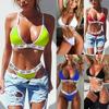 Summer Sexy Women Bikini Set Bathing Suit V Thong Swimwear Push Up Swimsuit Set