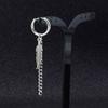 1 Paar Modische Punk Gothic Edelstahl Hängeohrringe Stecker für Damen Herren Gothic Street Pop Hip Hop Rock Ohrschmuck Geschenk