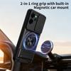 Para OPPO Reno 14F 5G Funda Soporte de Anillo Magnético Pata de Apoyo Trasera para Reno14F 14 F 5G Deslizador de Lente Protector de Cámara Funda