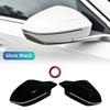 M Look Replacement Bright Black Side Mirror Cover Caps for BMW 5 7 I5 I7 Series G60 G61 G68 G70 G90 Left Hand Drive 2023-up VFHJQ1