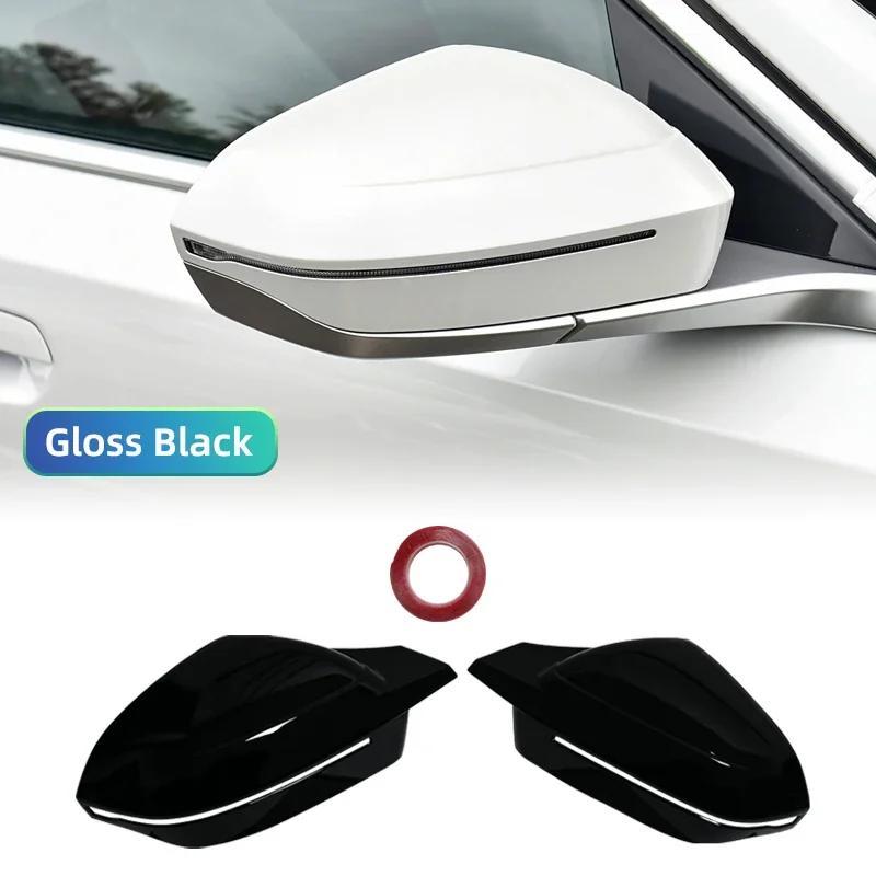 M Look Replacement Bright Black Side Mirror Cover Caps for BMW 5 7 I5 I7 Series G60 G61 G68 G70 G90 Left Hand Drive 2023-up VFHJQ1