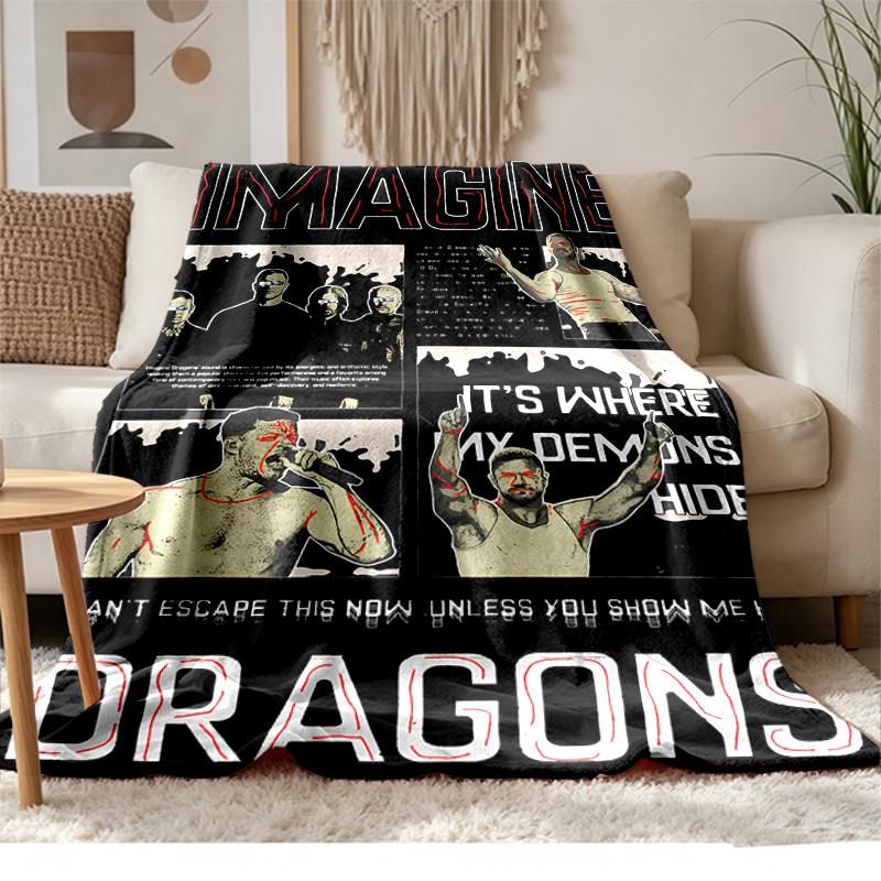 imagine dragons  Soft and comfortable flannel Suitable for sofas living rooms outdoor camping travel and also makes a great anniversary gif