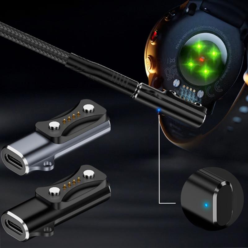 Easy Connection Travel Friendly Type C Magnetic Fast Charging Connector Adapter Head Suitable for Smartwatch Easy To Use