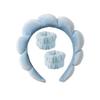 3pcs Sponge Spa Headband with Wristbands for Washing Face Wide Padded Headband Skin Care Makeup Removal Shower for Women Girls