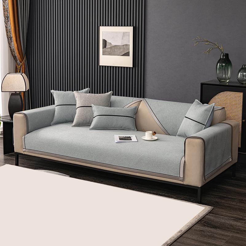 

Защитный чехол для дивана из хлопка и льна, подушка для дивана 1/2/3, универсальный нескользящий чехол для дивана, подлокотник для дивана, полотенце для спинки дивана, модный чехол для дивана, новый 70x70CM 1pc