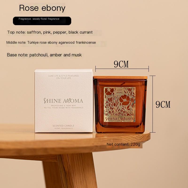 Aromatherapy Candle Smokeless Retro Soy Wax with Lid Cup Wax Fragrance Hotel Bedroom Set Gift General&General