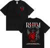 Rapper Anuel AA Rhlm 2 Album Tour Tshirts 2026 Spring Summer Fashion Hip Hop Luxury Casual Vintage Short Sleeve Top Unisex
