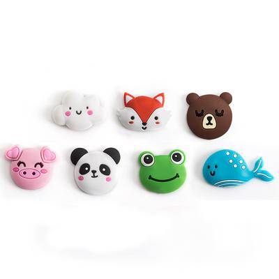 Cartoon Silicone Wall Protector, Door Handle Bumper Guard, Self Adhesive Rubber, Round Door Crash Pad, Anti-slip Sticker