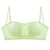 Ultra-thin beautiful back breathable rabbit ears heart-shaped steel-free half cup bra cover new big backless