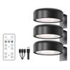 1/2/3Pcs No-Drill Magnetic LED Light Rechargeable Art Display Light  Office Decor