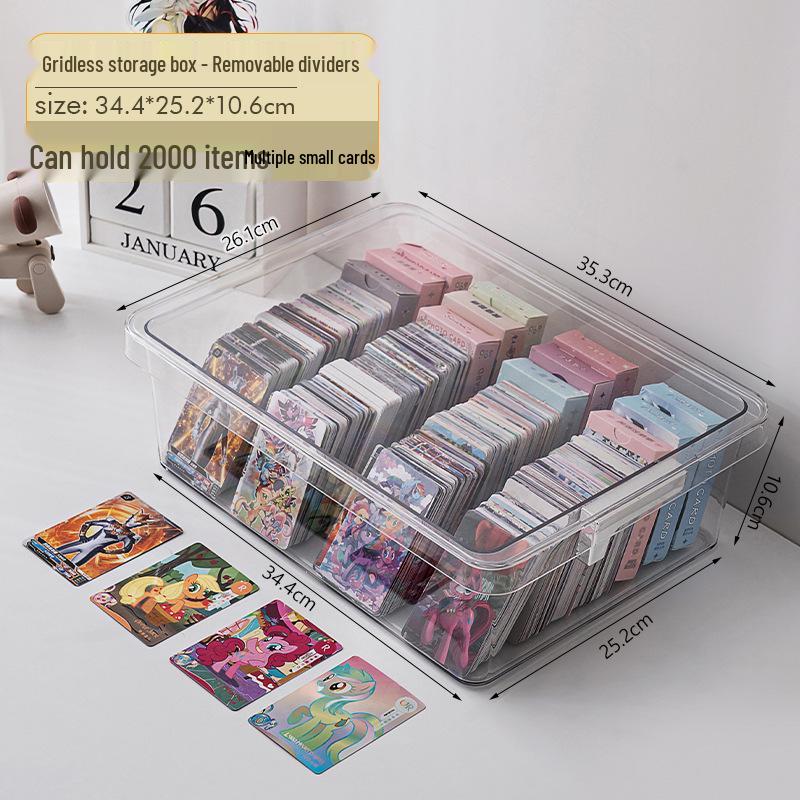 

Мой маленький пони и Ультрамен Прозрачный бокс для хранения карт большой вместимости с крышкой и разделителями