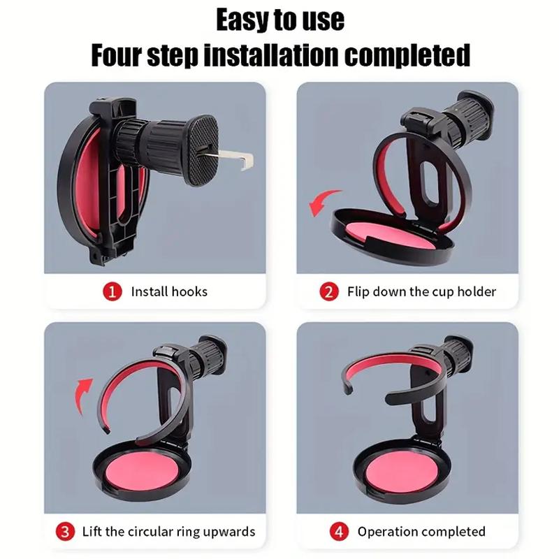 Auto-Wasserbecherhalter Faltbarer multifunktionaler Getränkehalter für Auto-Ausströmer