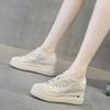 Trend Sunday New Elastic Thick-soled Inner Heightening Women's Shoes Fisherman Mesh Loafers Casual Sneakers