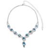 Shining Earrings Crystal Necklace Brida Rhinestone Jewelry Set  Banquet