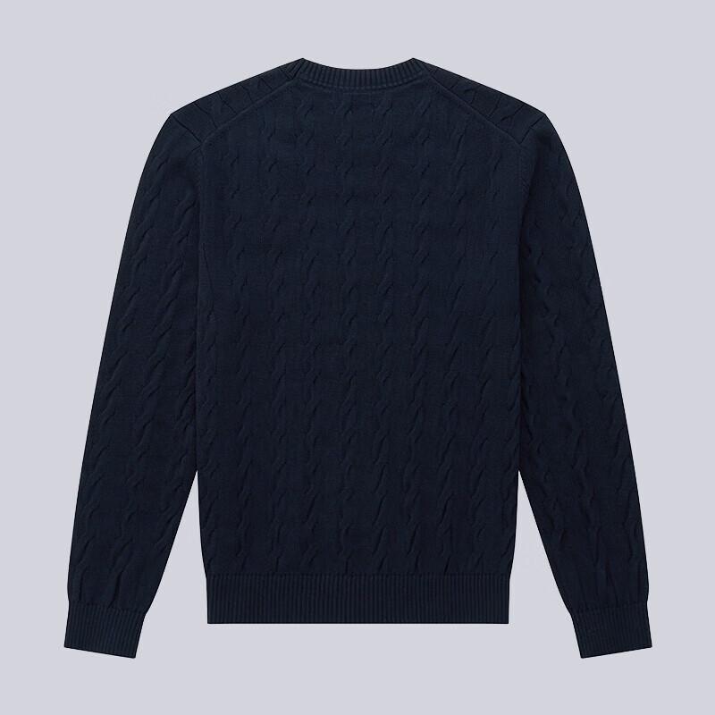 HAZZYS Men's Pure Cotton Cable Knit Sweater