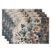 Elegant Floral Rose Placemats Set - Vintage Inspired Table Mats for Dining, High Tea, Wedding Decor - Delicate & Sophisticated D