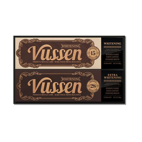 VUSSEN Teeth Whitening 80g 2-pack Set (VUSSEN15, 28)