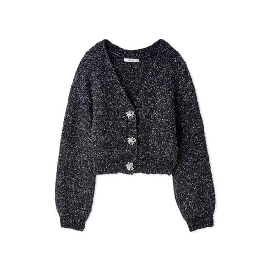 SNIDEL Bijou Ribbon Short Cardigan SWNT255109 Women s