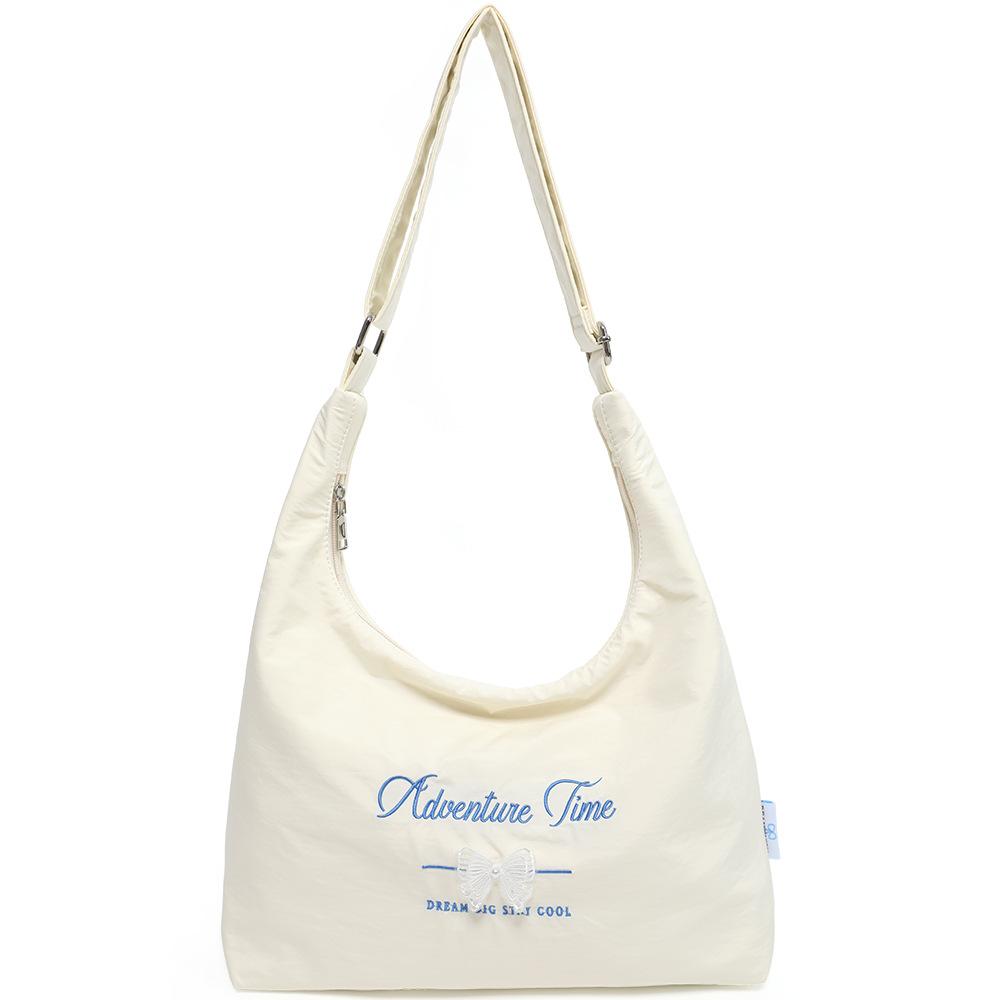 

Сумка через плечо для женщин, Свежая и милая, Одноплечевая сумка большой вместимости, Сумка-тоут бежевый