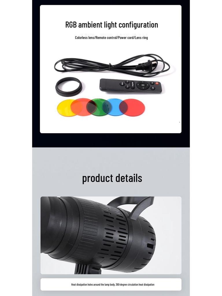 Hair-Fill Spotlight for Streamers—Dynamic Dance & Ambience Lighting