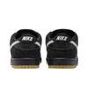 Nike Dunk Low Pro SB Schwarz Weiß Gummi Unisex Sneaker Gummi-Hellbraun HF3704-003
