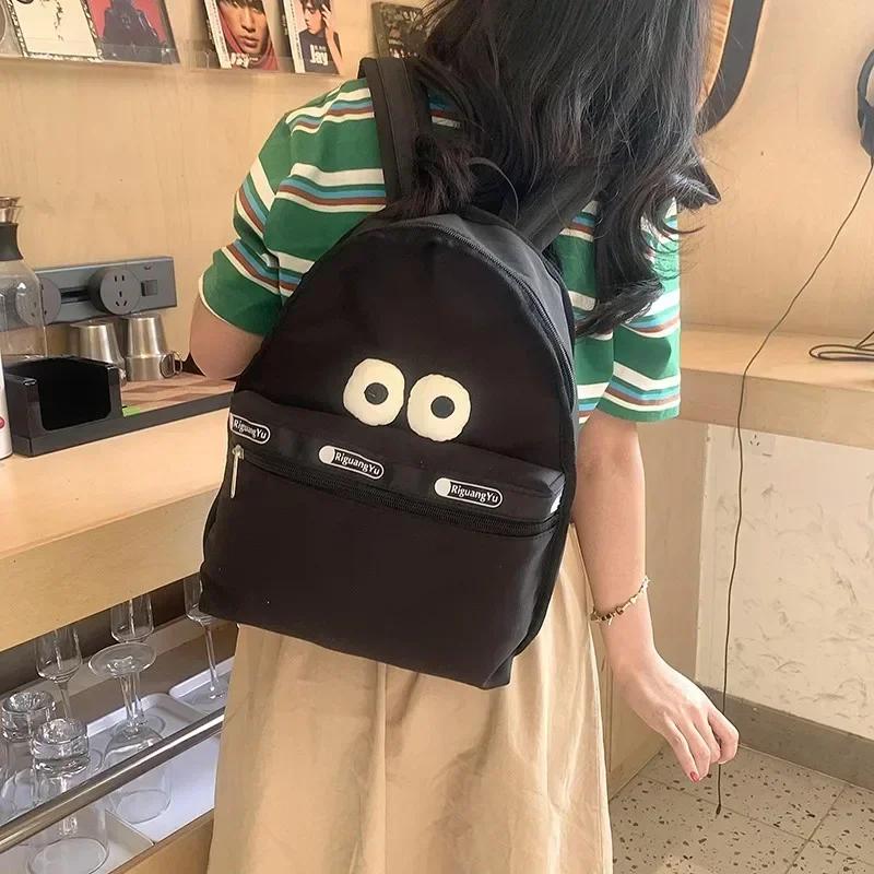 Casual solid internal compartment softback backpacks high-quality bags for women internal zipper pocket nylon backpacks