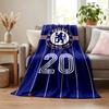 Chelsea FC Blanket Flannel Blanket Soft Cozy Plush Throw for Sofa Bed Lightweight Home Decoration