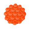 StickyPop Silicone Suction Cup Phone Holder Round Strong Grip for Selfie and Smooth Surfaces Orange