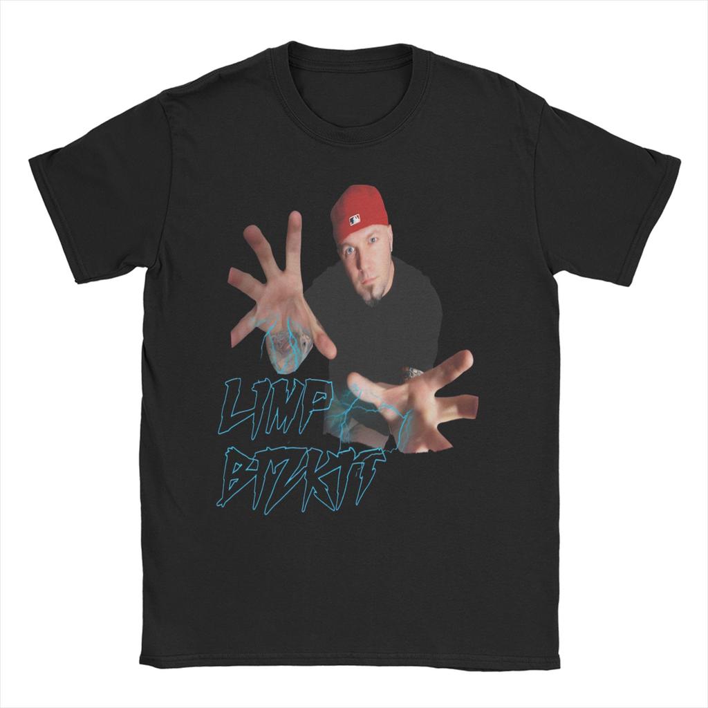 Limp Bizkit T-Shirt Herren Reine Baumwolle Einzigartiges T-Shirt Rundhals T-Shirts Kurzarm Oberteile Erwachsene