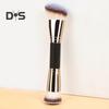 Doppelköpfiger Make-up-Pinsel, professionell, schräg, flache Oberseite, synthetische Kabuki-Grundlage, loses Puder, Rouge, Lidschatten, Kontur, Concealer, Mischkosmetik