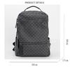Trendy Korean Plaid Large-Capacity Backpack for Men & Students