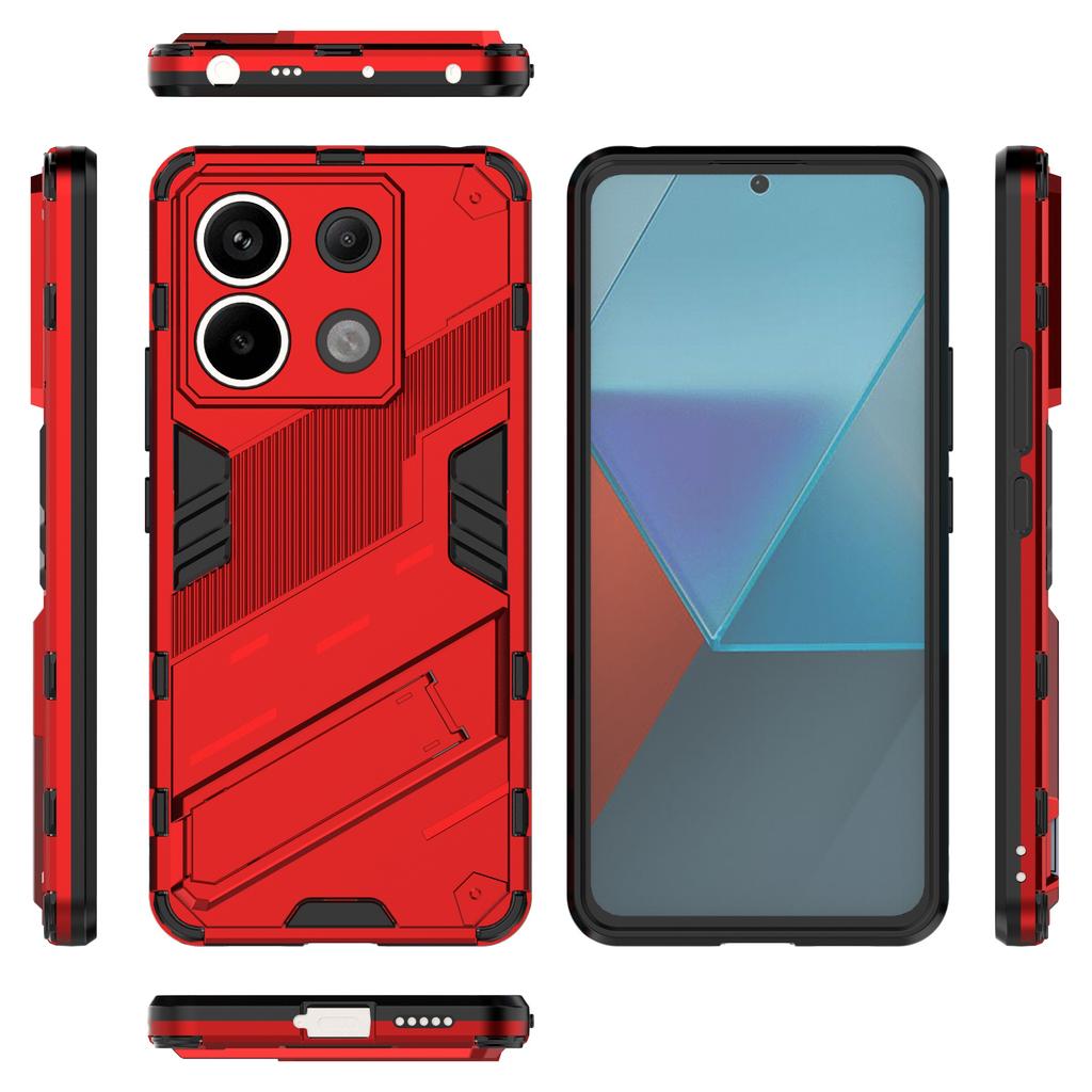 For Xiaomi Redmi Note 13 Pro 5G/Poco X6 5G Kickstand Case TPU+PC Phone Back Cover
