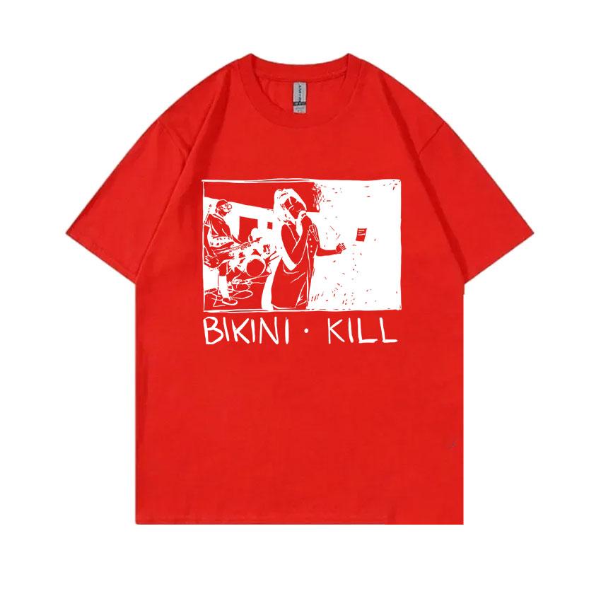 

Punk Rock Band Bikini Kill Riot Grrrl Kathleen Hanna Print Tshirts Unisex Women Casual Oversized Tshirt Short Sleeve Unisexs T Shirts S