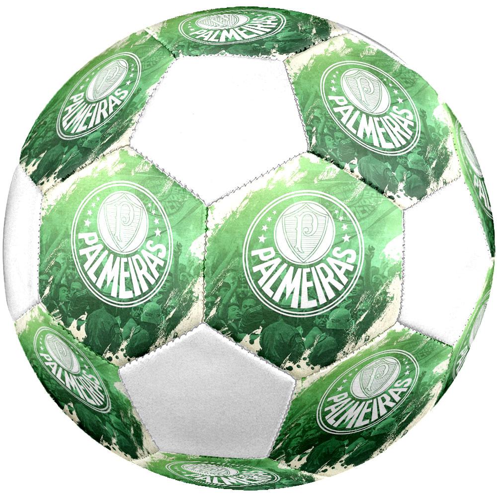 Palmeiras FC Size 5 Soccer Ball, Machine-Stitched PVC, Durable & High Bounce, All Ages Fit, fan merchandise, matches & outdoor use.