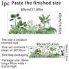 Tropical Plant Wall Decal with Monstera and Palm Leaves Large Green Jungle Themed Sticker for Living Room Bedroom and Nursery